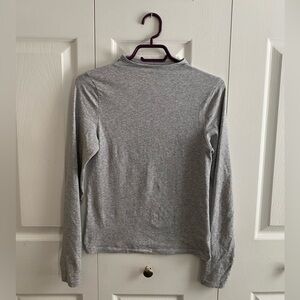 Aritzia grey mock neck